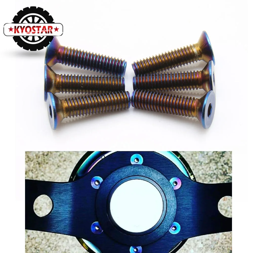 Болт для руля M4x18 из нержавеющей стали цветной болт руля|steering wheel bolts|neo chrome steeringwheel