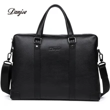 DANJUE сумка из натуральной кожи мужская деловая портфель на плечо новая сумка Высококачественная брендовая сумка для ноутбука модная сумка