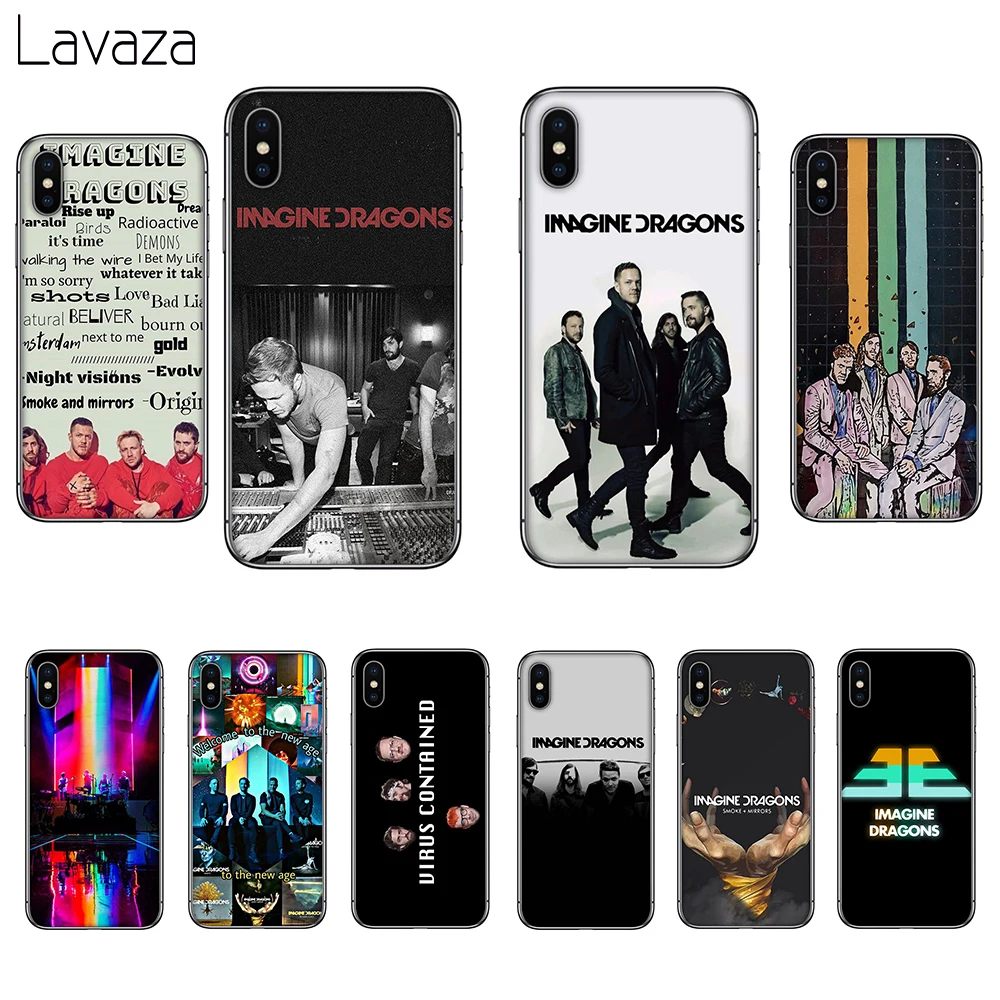 

Lavaza Imagine Dragons Soft Silicone Case Cover for Apple iPhone 6 6S 7 8 Plus 5 5S SE X XS 11 Pro MAX XR