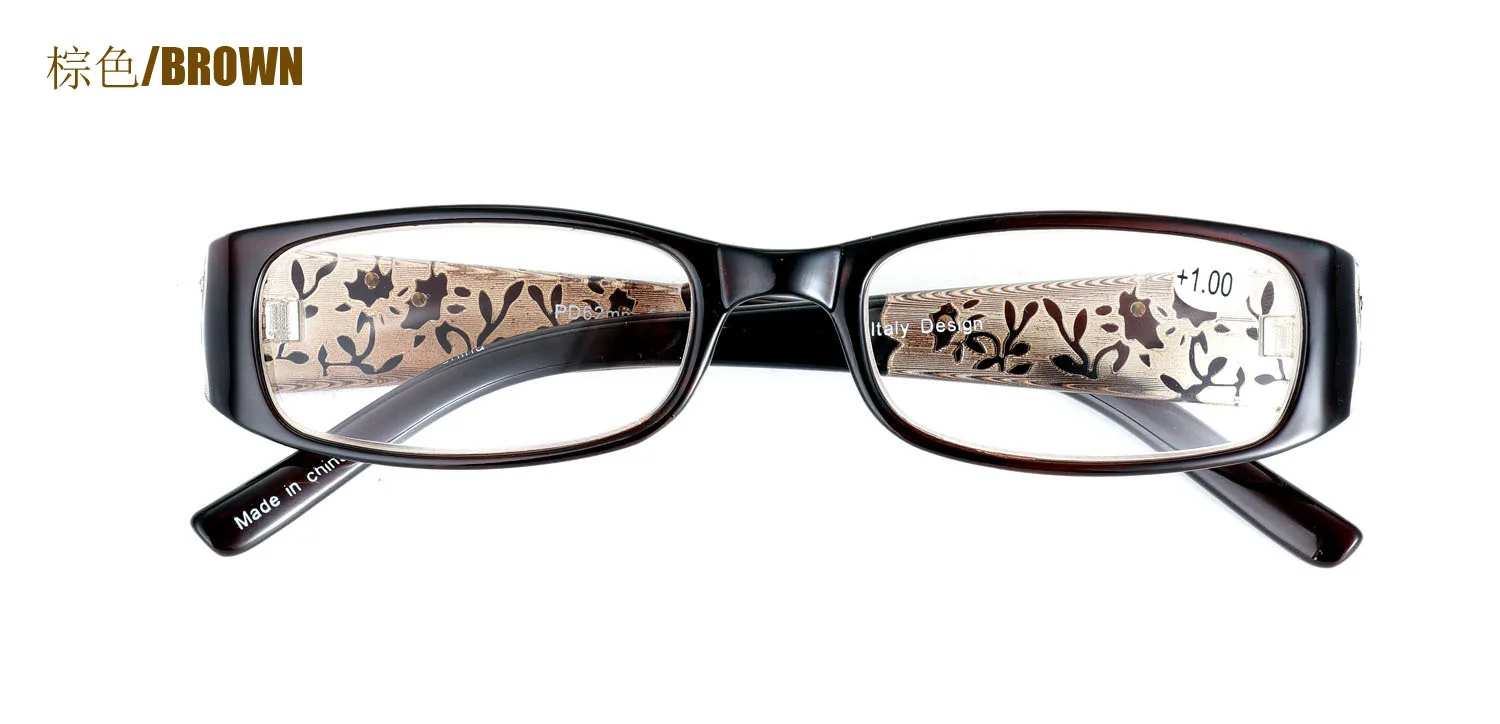 Качество Цветочные очки для чтения со стразами Для женщин Gafas De Lectura оправы для очков модные очки SPH+ 100 150 200 250 300 350