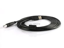 5 m Cabo de Impressora USB 2.0 de Alta Velocidade de Chumbo A para B Preto Longo Blindado