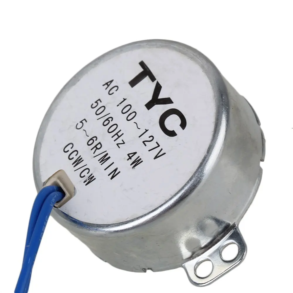 0.8-1RPM Sincronizador sincr/ónico de la placa giratoria Motor 50//60Hz Frecuencia AC 220~240V Motor con engranaje CW//CCW 4W
