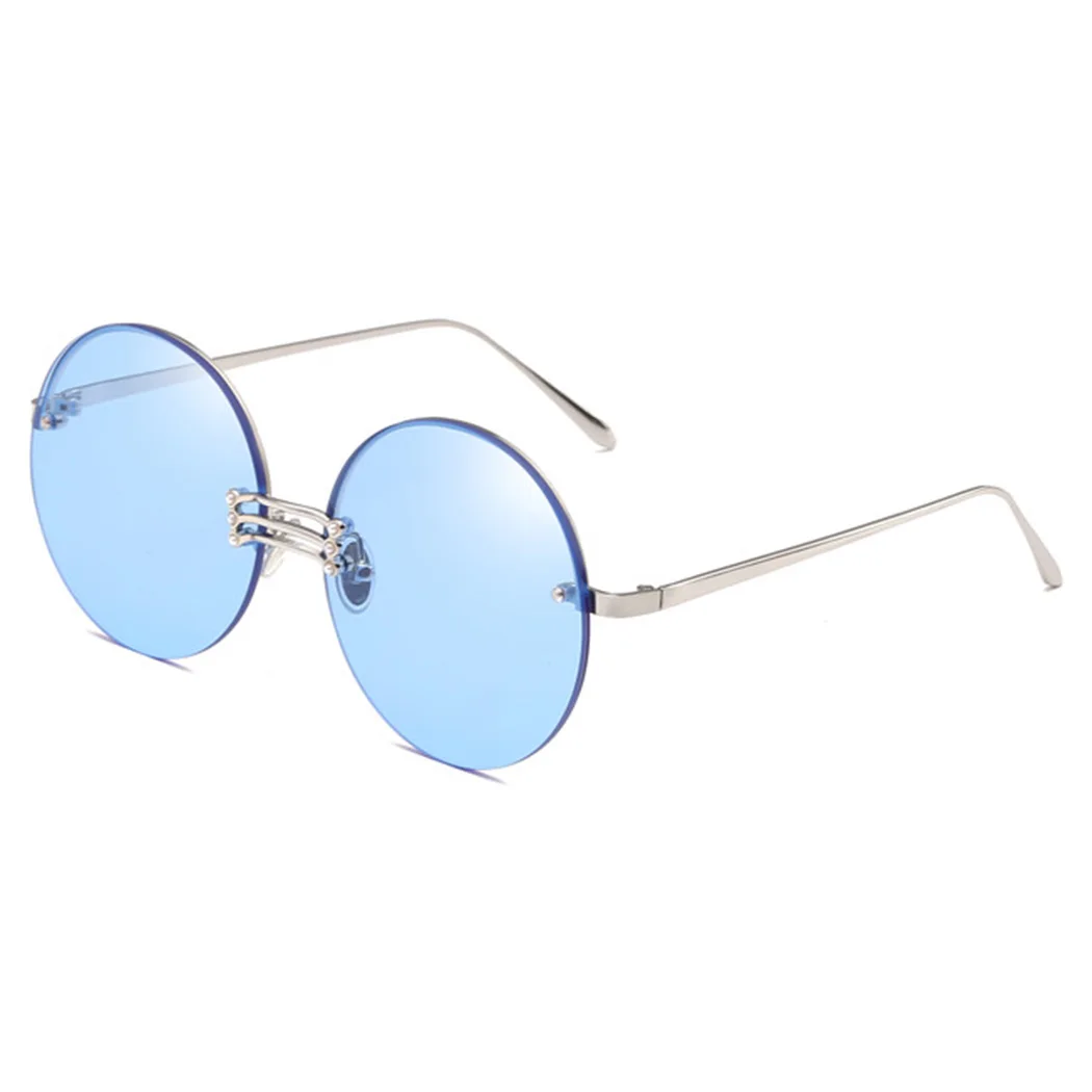 Female Retro Frameless Round Lens Sunglasses Brand Designer Ocean Color Gradient Sunglasses Ladies Club Eyewear UV400 Glasses Female Retro Frameless Round Lens Sunglasses Brand Designer Ocean Color Gradient Sunglasses Ladies Club Eyewear UV400 Glasses