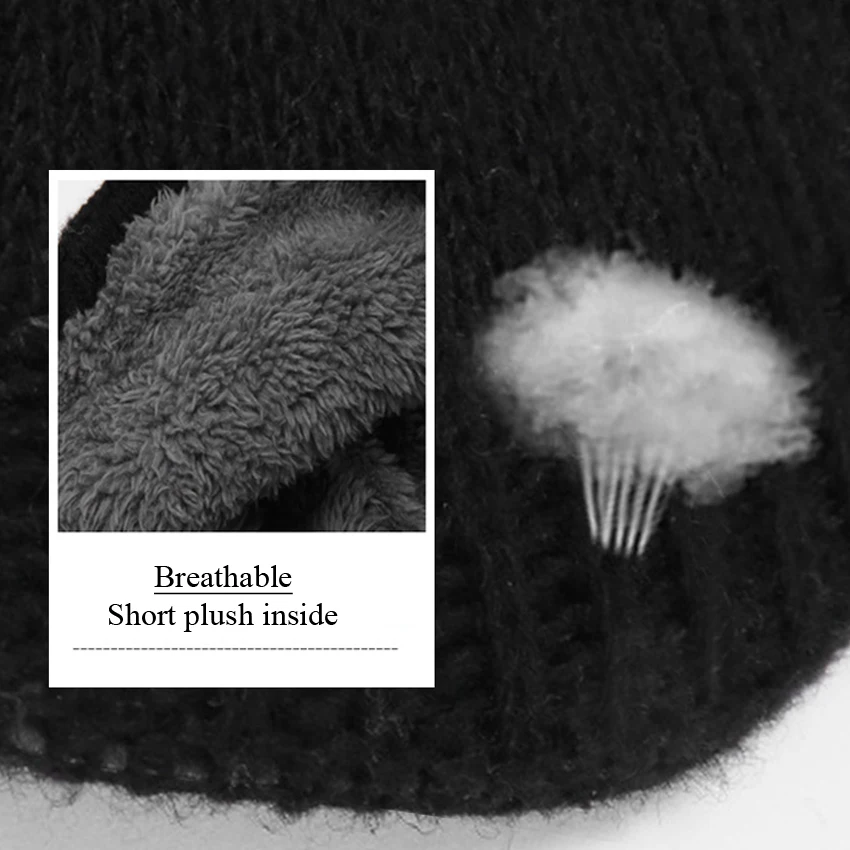 Зимние шапки Skullies Beanies шапка для мужчин и женщин шерстяной вязаный теплый