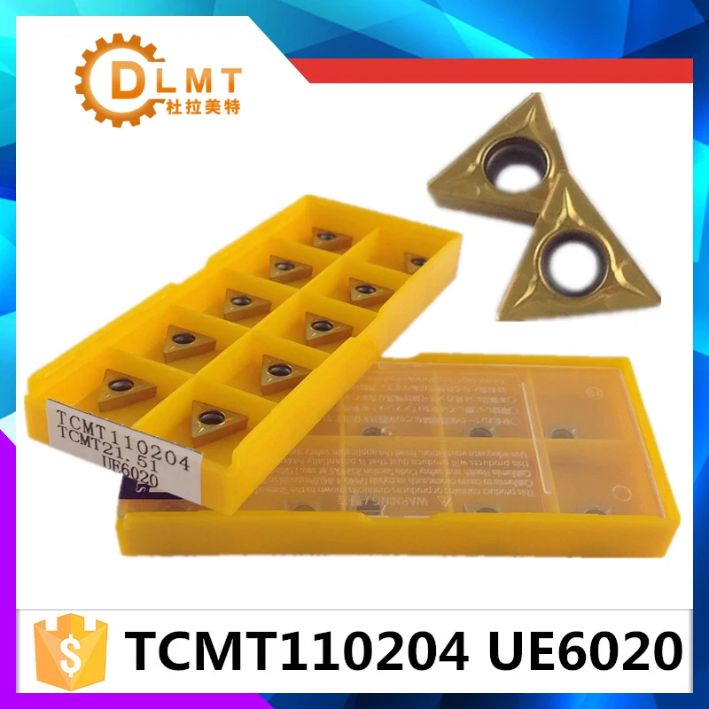 20 штук TCMT110204 UE6020/TCMT110208 UE6020 Внутренняя Обращаясь Инструмент Твердосплавные вставки режущий инструмент с ЧПУ инструменты токарные