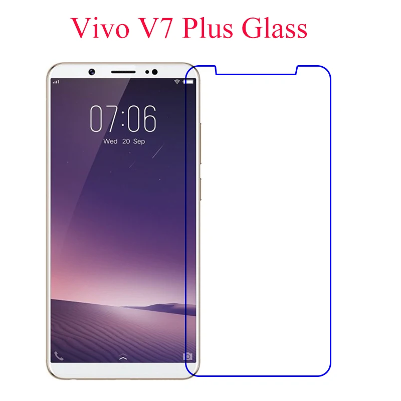 ДЛЯ VIVO V7 Plus закаленное стекло 9H 2.5D Высококачественная защитная пленка