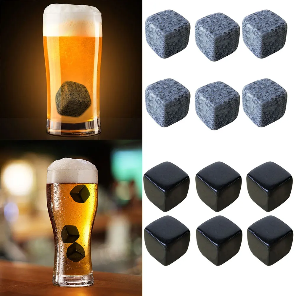 Whiskey Stones Rocks Drink Cooler Ice Cubes Keeps It Cold NEW Soapstone 