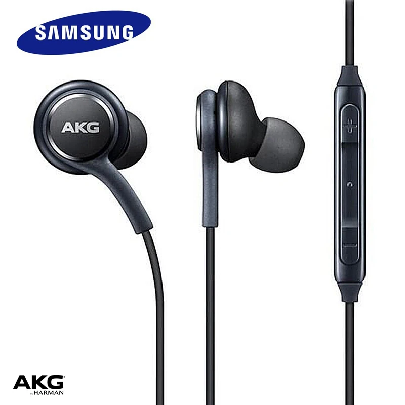 Оригинал Samsung наушники EO IG955 3 5 мм вкладыши с микрофоном гарнитура для AKG Galaxy S8 s9