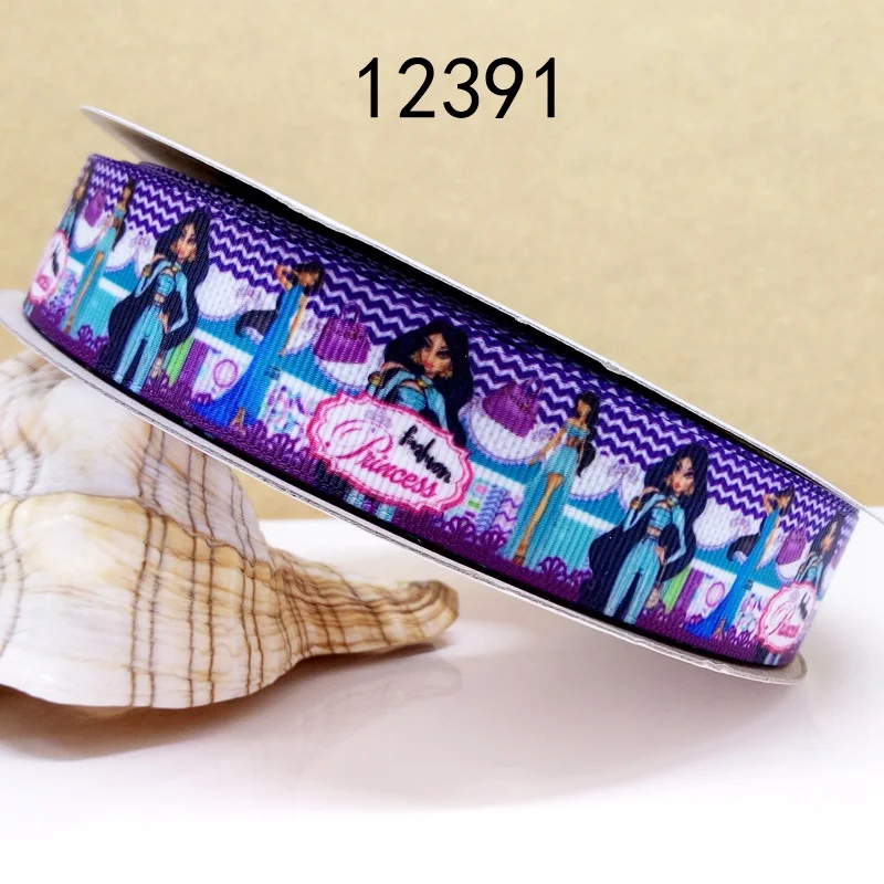 50 двор Рождество лента мультфильм печатных Grosgrain ленты 17345