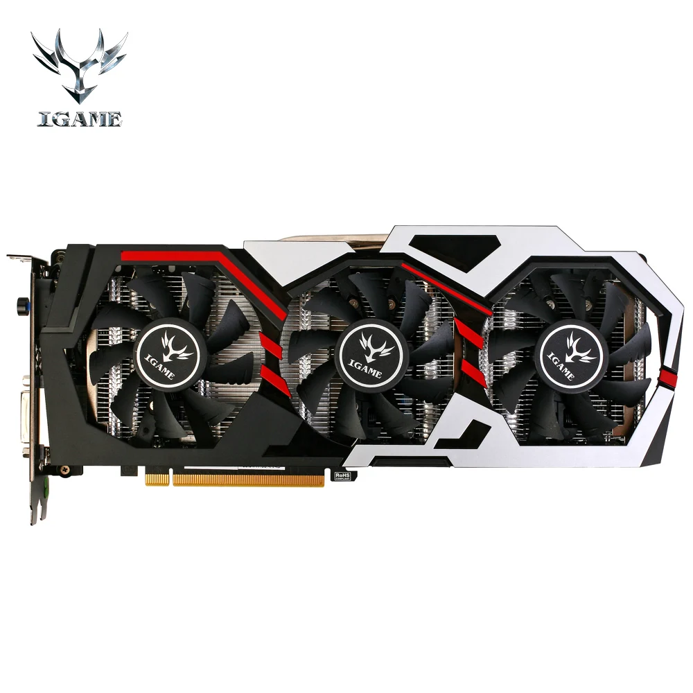 Красочные NVIDIA GeForce GTX 1070 8 GB графическая карта 256bit игровой GPU GDDR5 PCI E 3 0 видео