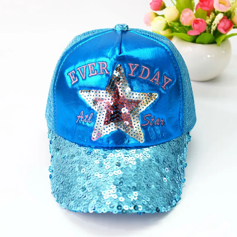 Новых Детей Способа shining star pattern Бейсбол Cap Hat Мальчики Девочки Дети Спорт Snapback Шляпы Хип-Хоп Шапки