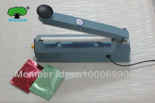 Good quality all-matel 8" hand Impulse Sealer 8mm wide sealing wide Heat Sealing Machine Heat Sealing Plastic Bag Closer Sealer 4