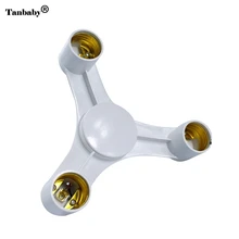 5 шт./лот белый Цвет 3 в 1 E27 для E27 лампы Розетка сплиттер адаптер держатель для фото студии