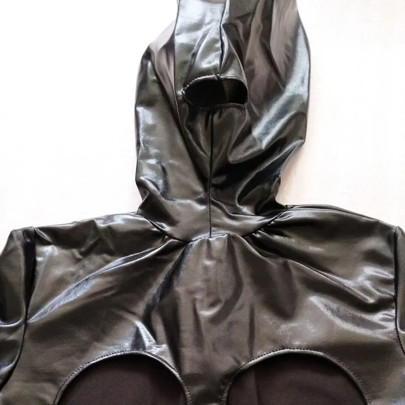 Новое Женское Эротическое трико из искусственного латекса Zentai ПВХ кожи Фетиш