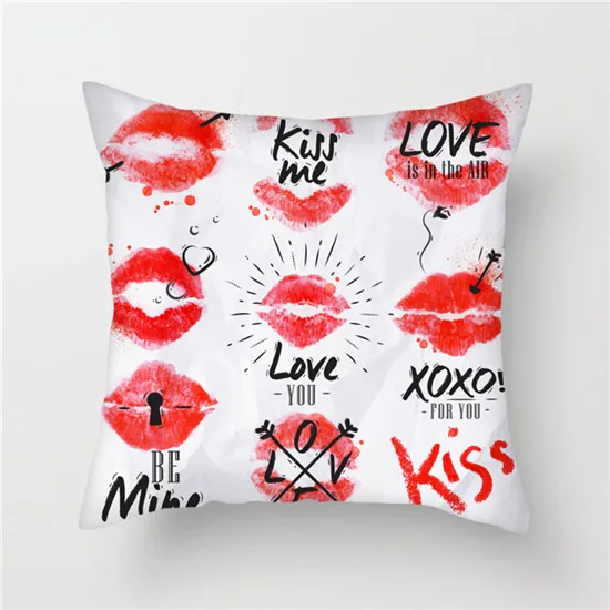 

Fuwatacchi Lipstick Beauty Makeup Painted Cushion Cover Perfume Bottles Pillow Cover for Chair Living Room Decoration Pillowcase