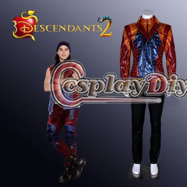 

Cosplaydiy Descendants 2 Jay Cosplay Costume Jacket Coat Adult Mens Boys Fancy Party Costume L320