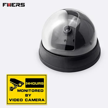 

Dummy Fake Camera Outdoor Indoor Fake Surveillance Camera Dome CCTV Security Camera With Flashing Red LED Light