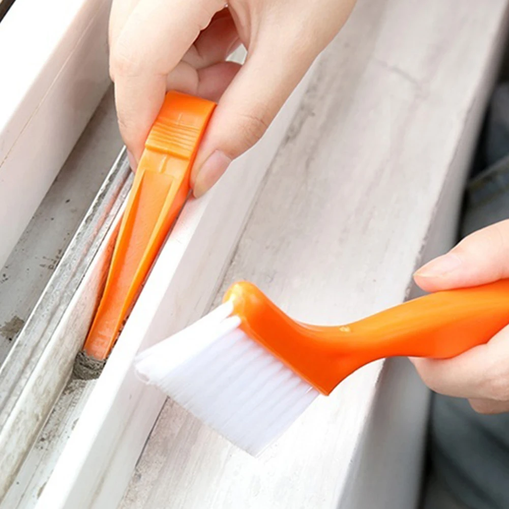 2 in 1 Multipurpose Window Groove Cleaning Brush Nook Cranny Household