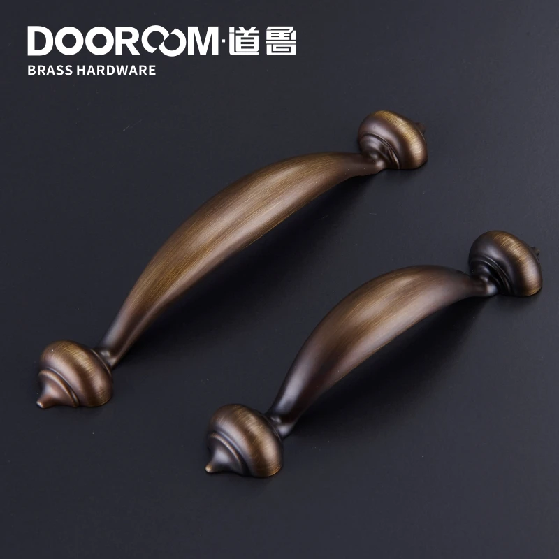 Dooroom латунные ручки шкаф комод для шкафов, ящиков Мебель Тянет европейские американские пасторальные средиземноморские ручки