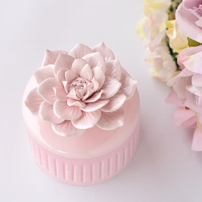 

Beautiful fashion ceramic jewelry box wedding ring jewelry box earrings jewelry storage box gift crafts home storage tank