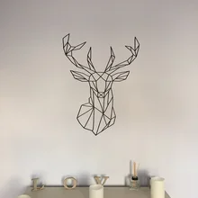 1 шт. детская спальня Рождественская декоративная настенная клейкая пленка с рисунком лося для детской комнаты Наклейка на стену