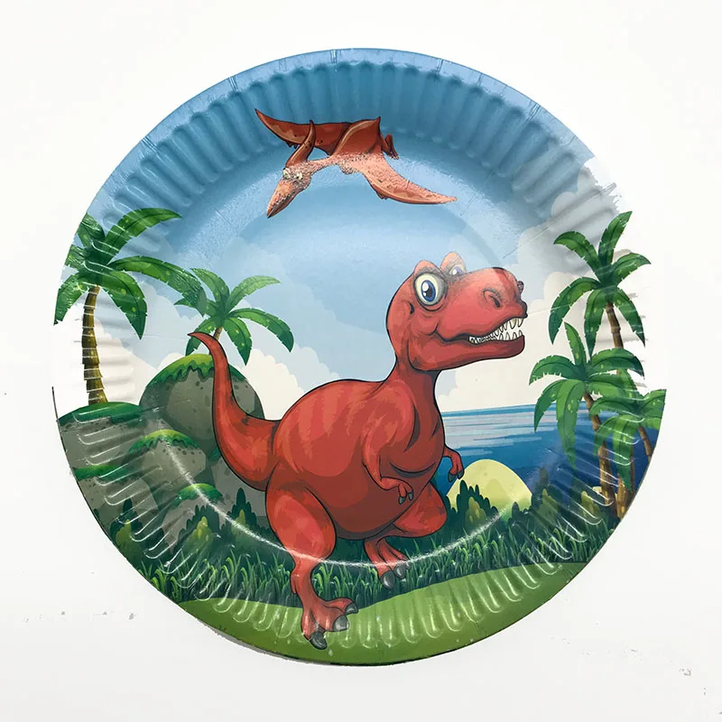 

10PCS/LOT DINOSAUR PLATES DINOSAUR BIRTHDAY PARTY FAVORS DINOSAUR BIRTHDAY PARTY SUPPLIES DINOSAUR DISPOSABLE PLATES DISHES