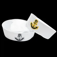 Funny Cosplay Military Hats For Adult Kids White Captain Sailor Hat Navy Marine Army Caps With Anchor Sailor Costume Accessories military hats white captain sailor hat navy marine caps with anchor army hats for women men child fancy cosplay hat accessories