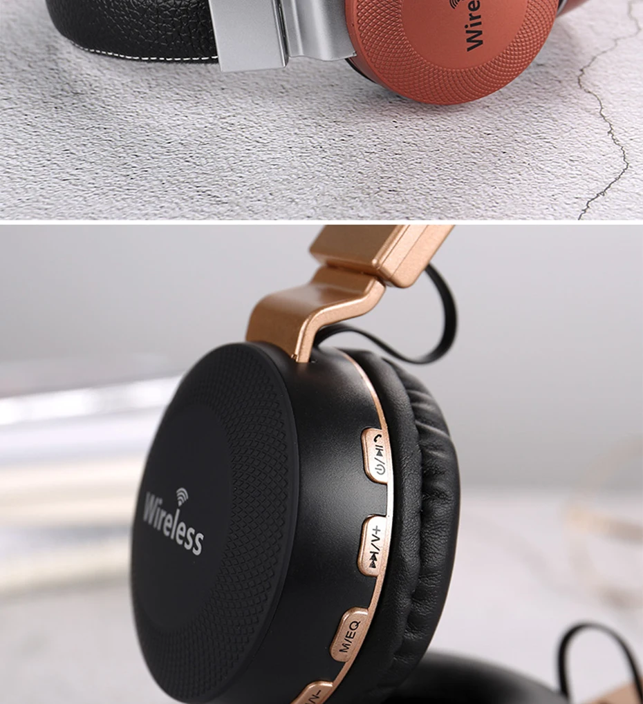 Беспроводные Bluetooth наушники гарнитура складные наушники стерео за ухо Проводные спортивные наушники с микрофоном для ПК Игры Музыка