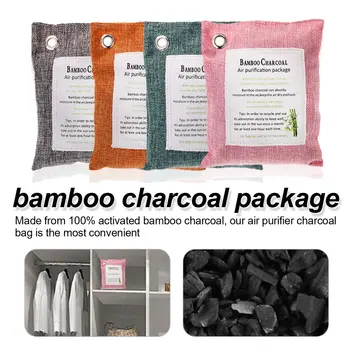 

4/6/8 Pcs/Set Air Freshener Home Odor Deodorant Bag Hanging Bamboo Charcoal Activated Carbon Random Colors adsorp bad smell