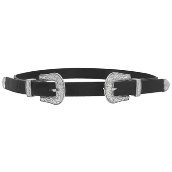 

Women Casual Dresses Jeans Ethnic Fashion PU Leather Pants Clothes Accessories Gifts Docoration Waist Belt Pin Buckle Vintage