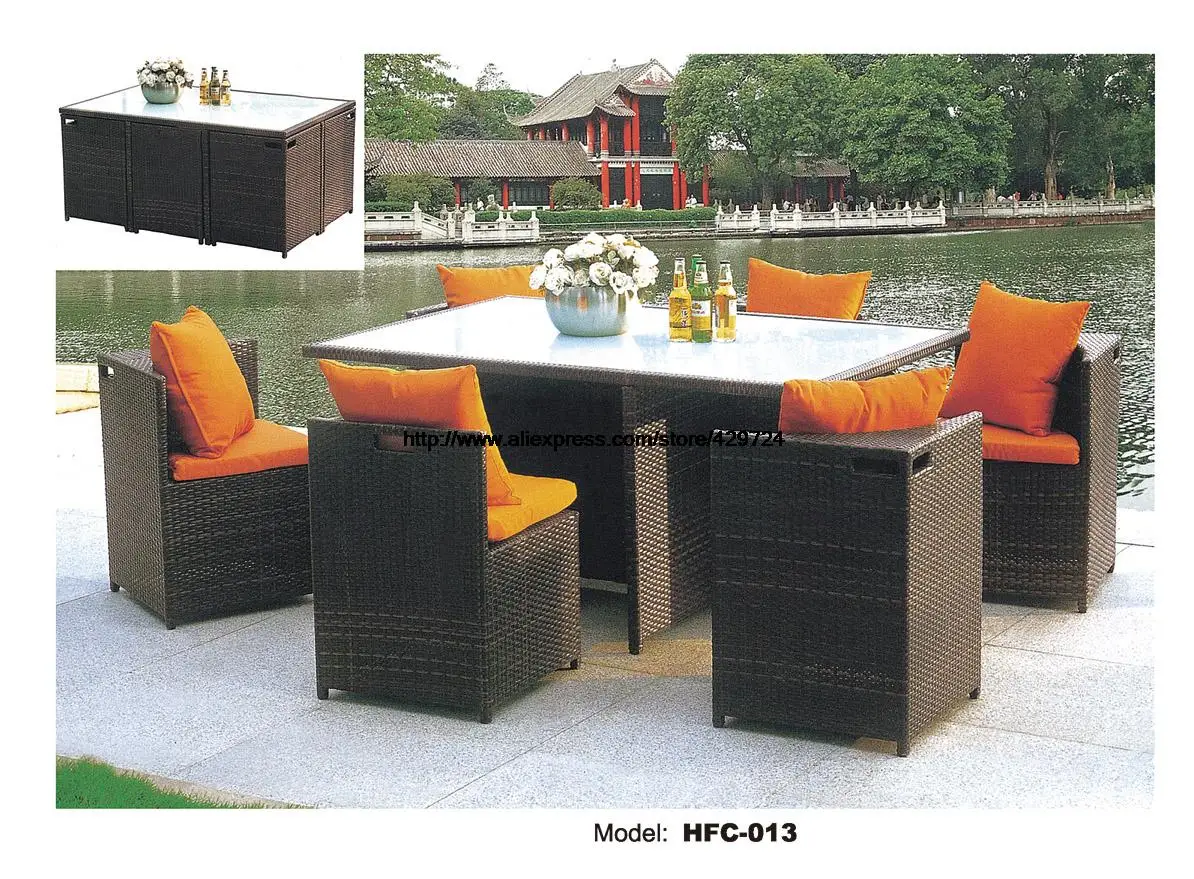 

Creative Wicker Chair Ourdoor Rattan desk Table chairs balcony outdoor furniture combination Leisure chairs Coffee table Set