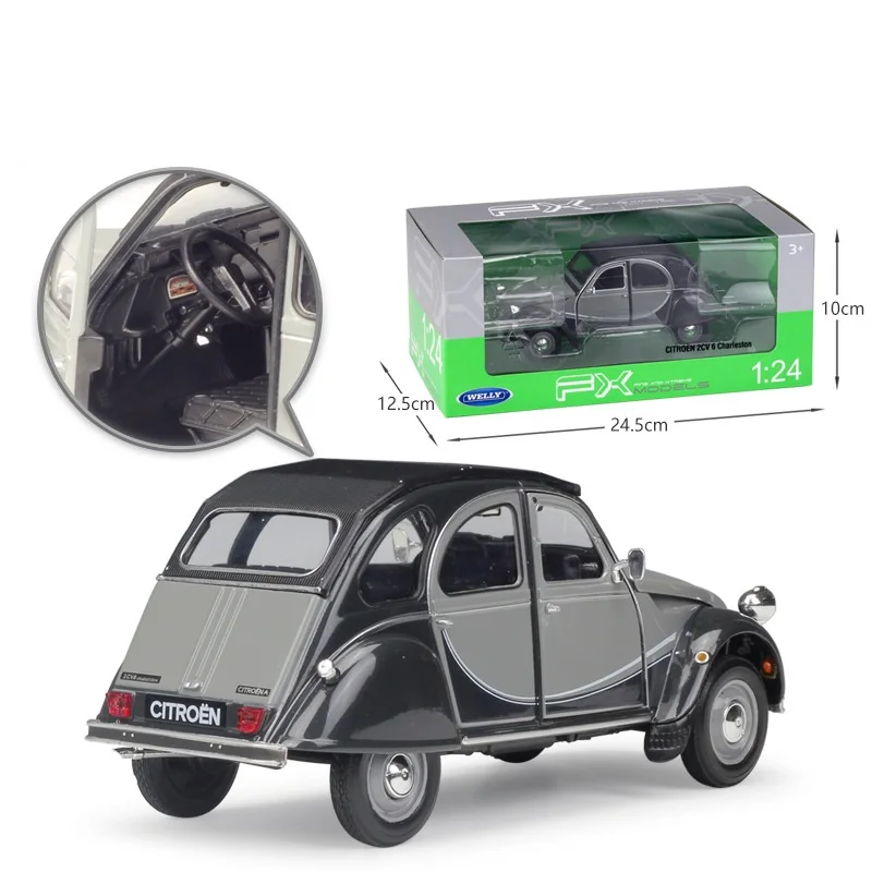 Модель литая автомобиля 1:24 Welly Citroen 2CV 6 Charleston|Наземный транспорт| |