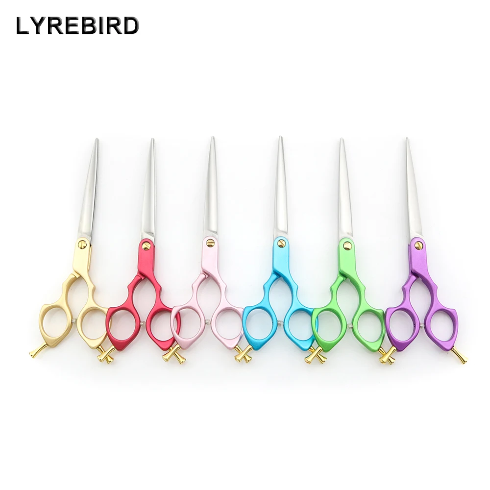 

Professional Pet Dog Grooming Scissors 6.5 Inch Dog Hair Scissors 6 Color Handle Super Japan 440C Lyrebird TOP CLASS NEW