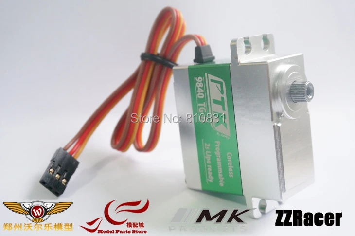 

PTK 9840 8.4V High Voltage Brushless metal Servo 35Kg (include the servo arm)