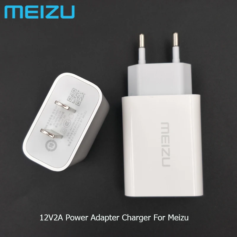 

Original 12V/2A Meizu Power Adapter EU US QC 2.0 Quick Charger For Meizu 15 16 16th pro 7/6 plus 16x m6 note m5s m6s x8 mx6 mx7