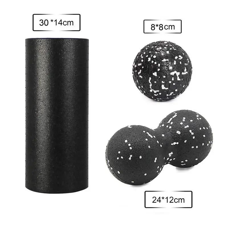 Forcefree font b Fitness b font Yoga Block EPP Foam Roller Massage Peanut Ball Set High