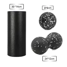 Forcefree font b Fitness b font Yoga Block EPP Foam Roller Massage Peanut Ball Set High