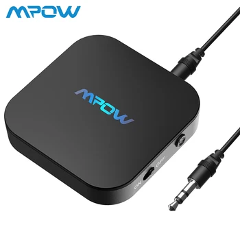 

Mpow Wireless Bluetooth Transmitter Bluetooth5.0 Adapter with aptX Low Latency 3.5mm Audio Adapter Dual-link for TV PC CD Player
