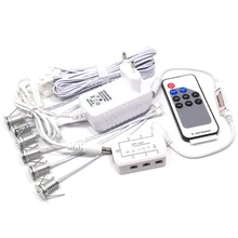 1 Вт* 6 шт./набор супер мини затемняемый Светодиодный светильник шкаф для выставочного зала дисплей ювелирных изделий чехол светодиодный точечное освещение с 9 клавишами дистанционного управления