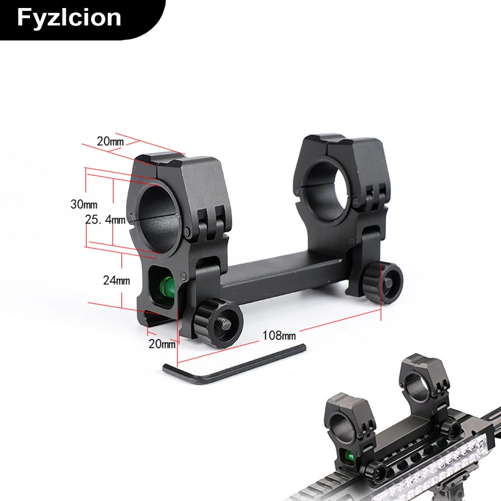 

Hunting Accessories Scope Double Tube Mount Bubble Level 25.4 / 30mm Picatinny / Weaver Dovetail Top Mount Ring 20mm Rail