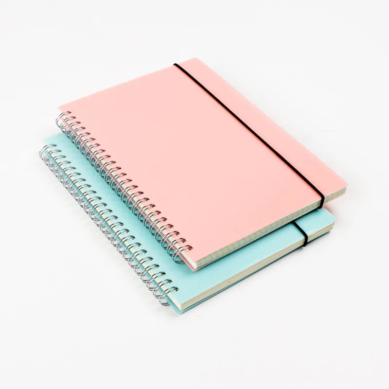 Korean A5 Coil Notebook Colored Craft Cover Spiral Composition Notepad Dot Grid Blank Line for Accounts Recording Daily Memos Korean A5 Coil Notebook Colored Craft Cover Spiral Composition Notepad Dot Grid Blank Line for Accounts Recording Daily Memos
