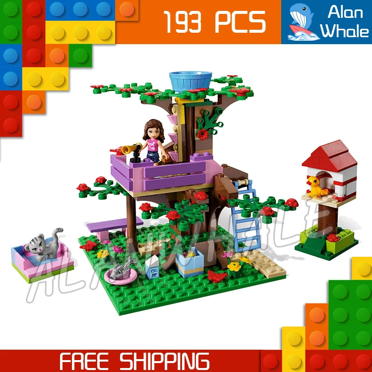 

193pcs Friends Olivias Tree House Pet Cat Maxie 10158 Figure Building Blocks Princess Assemble Toys Compatible With LegoING