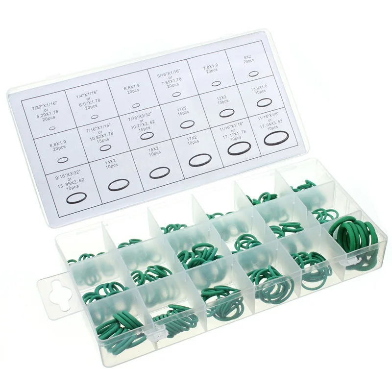 VicTsing 270Pcs Car Air Conditioning AC System Rubber O-Ring Assortment Air Gas Oil Proof Plumbing Kit Car Vehicle Repair Tools (4)