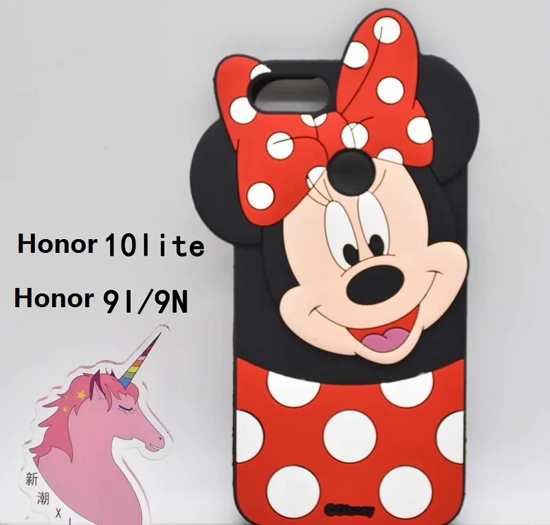 Мягкий 3D Минни Мышь для huawei P8 P9 5X 4C P10 Honor 8X 9I Nova 2i корпус в горошек Mate9 10 Y3C P20
