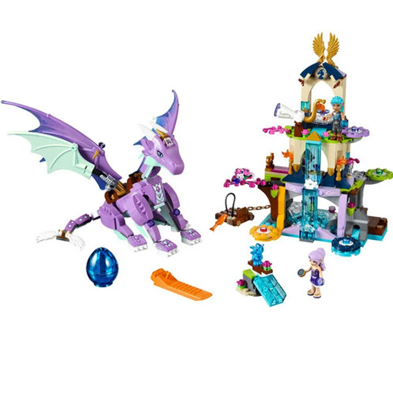 Bela 10549 591 шт сказочные эльфы The Dragon Sanctuary Строительные блоки Набор детских игрушек