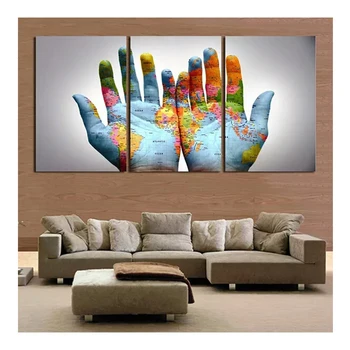 

DIY 5D diamond painting hand painted map embroidery triple map resin diamond mosaic home decoration pattern