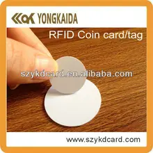 Yongkaida с фабрики 20 мм RFID ПВХ монета бирка TK4100 пустой безконтактная карточка
