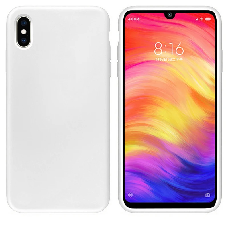 Матовые Силиконовые ТПУ чехлы ярких цветов для Xiaomi mi A2 Lite A1 A2 5x6X8 9 SE чехол для Red mi 6 Pro 4A 4X Note 4X4 5 5A Prime - Цвет: White