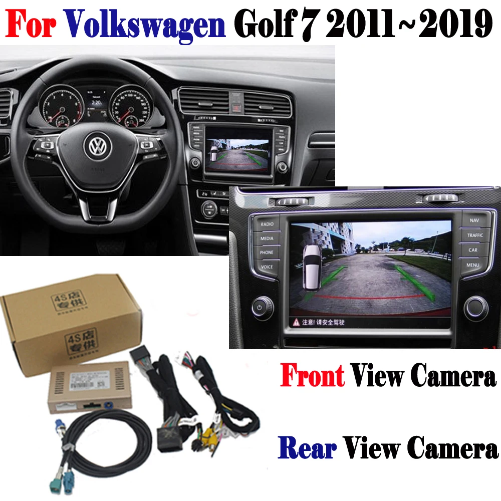 Opsommen zwaar ontsnapping uit de gevangenis Reversing Camera For Volkswagen Golf 7 2011~2019 Adapter Connect Original  Screen Display Parking Rear Camera Mmi Decoder - Vehicle Camera - AliExpress