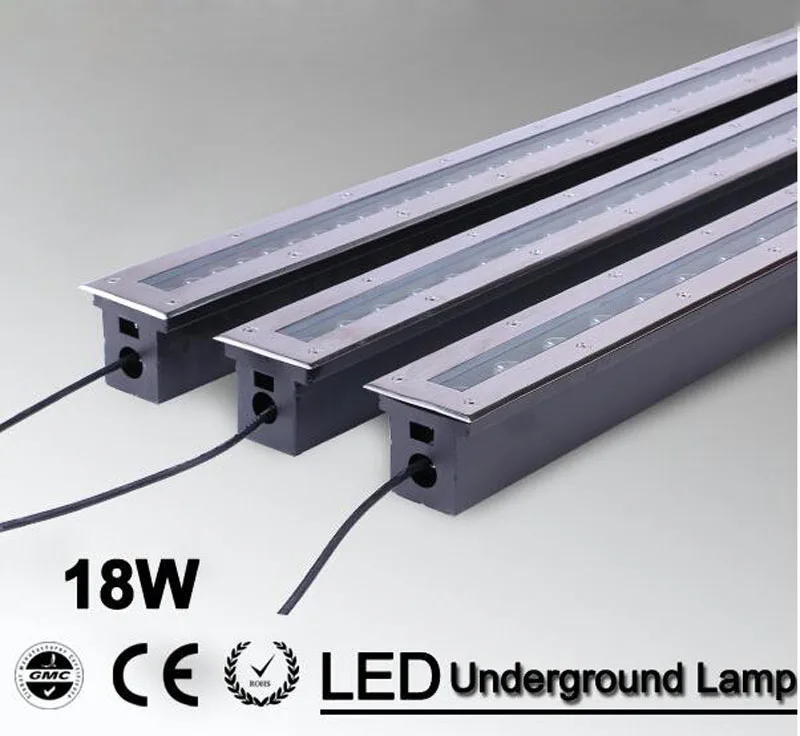 2pcs/lot 18w Warm white/RGB/Led floor lamp high power underground buried light  led ground lighting CE IP68 waterproof AC85-265V
